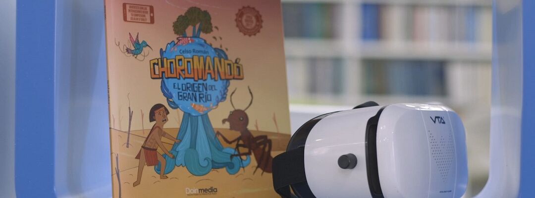 Libro Choromandó con lentes de realidad virtual